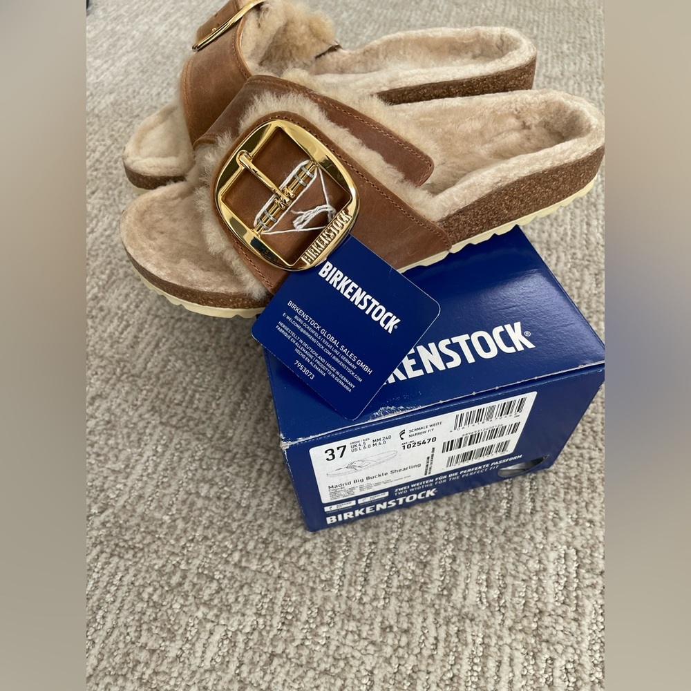 NIB!! Birkenstock Madrid with Shearling! - Picture 2 of 6